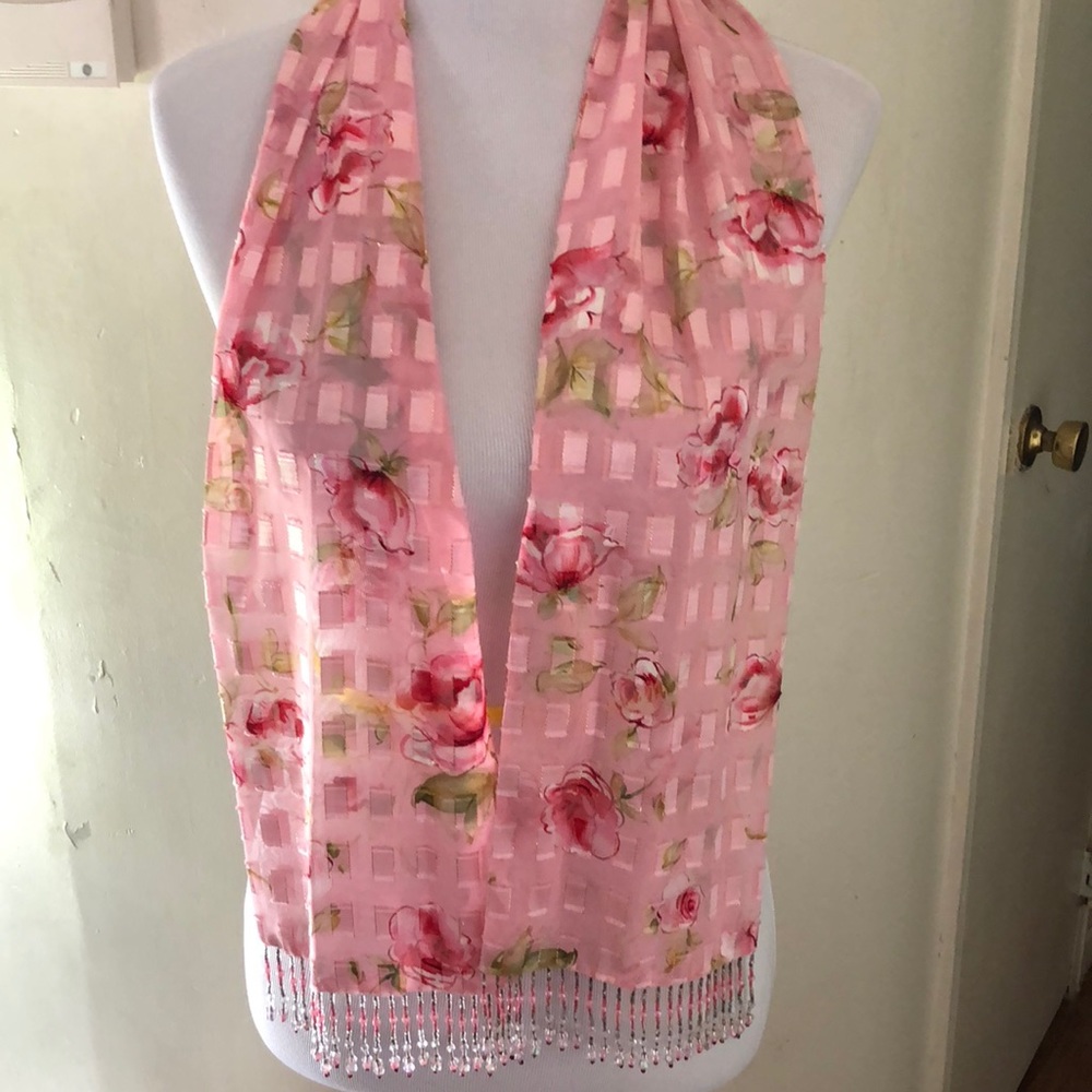 Handmade beaded scarf. It’s gorgeous